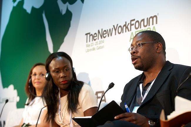Jon Gosier gives remarks at New York Forum Africa 2015