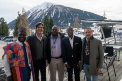 Jon Gosier and colleagues in the Davos Alps