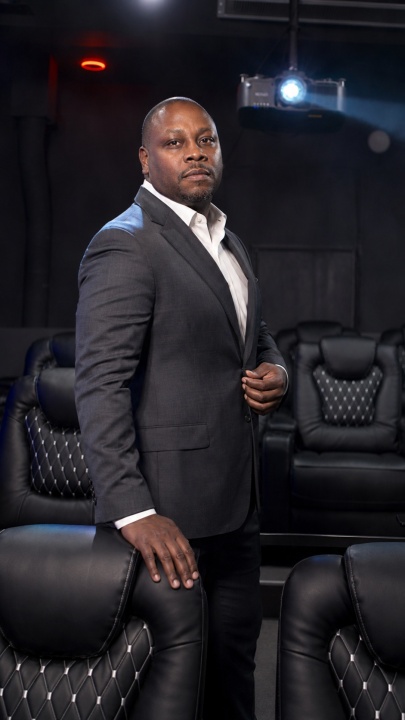 Jon Gosier screening room portrait