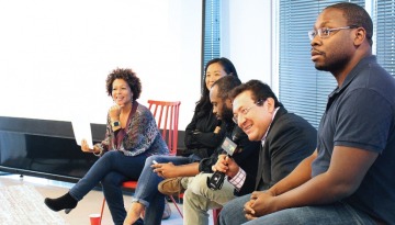 Sara Lomax-Reese, Michelle Denenberg, Tayyib Smith, Hernán Guaracao, and Jon Gosier