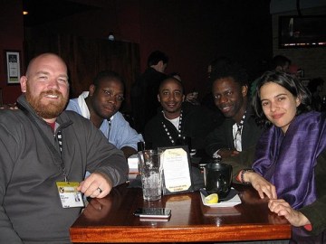 (L to R) Erik Hersman, Jon Gosier, David Kobia, Teddy Ruge, and Rose Shuman