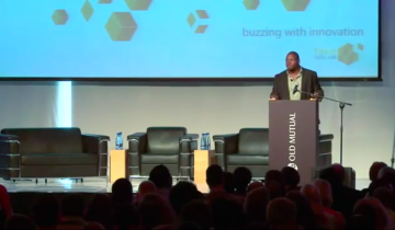 Jon Gosier speaking at Net Prophet