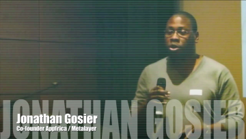Jon Gosier speaking as co-founder of Appfrica and MetaLayer